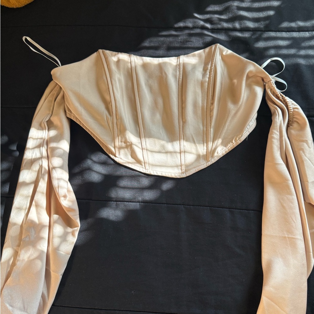 SHEIN Beige Corset Top